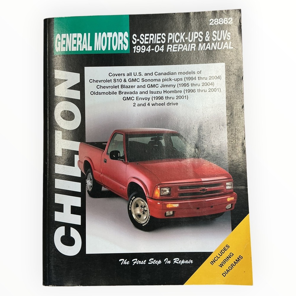 Chilton General Motors S Series Pick Ups SUVs 1994 to 04‎ Repair Manual 28862